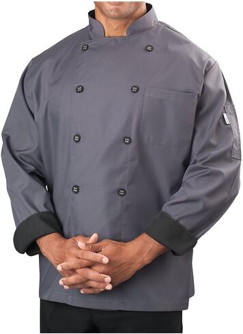 KNG Mens Long Sleeve Active Chef Coat in Kuwait