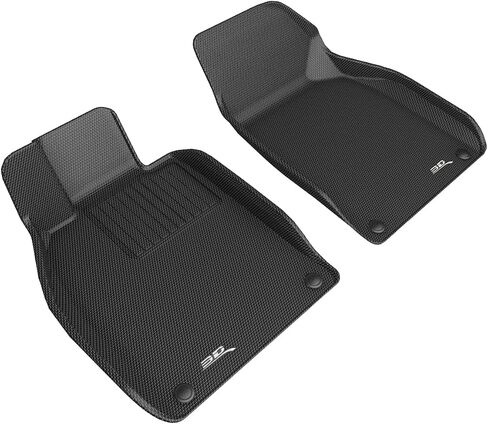 3D MAXpider Custom Fit Kagu Floor Mat (Black) Compatible with Porsche Boxster/Cayman/718 (981/982) 2013-2025 - Front Row in Saudi Arabia