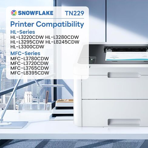 TN-223 TN223 BK/C/M/Y Toner Cartridge 4 Pack Compatible TN223 Black Cyan Magenta Yellow Toner Cartridges Set Replacement for Brother TN223 TN-223 MFC-L3710CW MFC-L3770CDW MFC-L3750CDW in Kuwait
