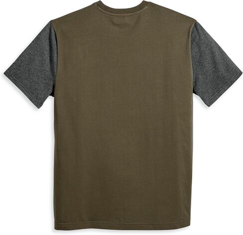 Harley -Davidson Men Men's Colorblock Tee - Colorblocked ، Green - 96045-23VM in Saudi Arabia
