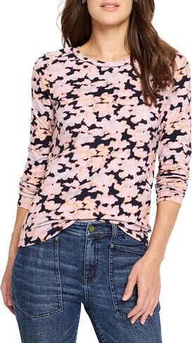 NIC+ZOE Women's Glow Up Crew Neck Tee in Saudi Arabia