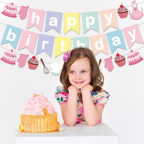 Zwiebeco Candyland عيد ميلاد سعيد لافتة ملونة مصاصة حلوى علامة معلقة ديكورات الحفلات الورقية للبنات الأولاد حلوة أول استحمام استحمام الطفل اللوازم in Kuwait