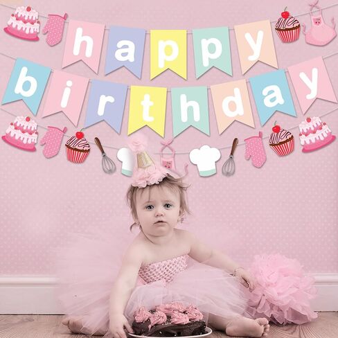 Zwiebeco Candyland عيد ميلاد سعيد لافتة ملونة مصاصة حلوى علامة معلقة ديكورات الحفلات الورقية للبنات الأولاد حلوة أول استحمام استحمام الطفل اللوازم in Kuwait