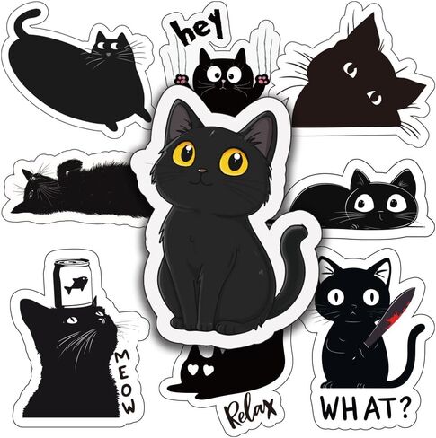 Motivational Cat Reward Stickers Pack - Funny Classroom Incentives for Kids | Cute Positive Stickers for Students in Kuwait