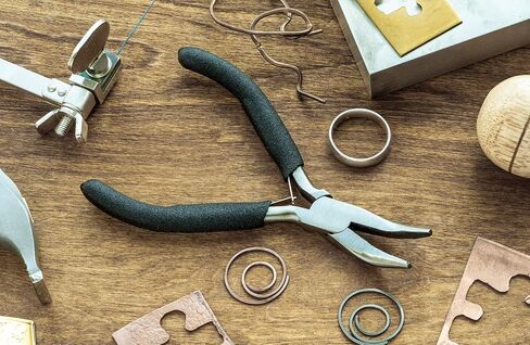 SE Mini Bent Dose Plier- Precision Precision للحرف ، المجوهرات ، الإلكترونية ، DIY- 4-1/2 بوصة- LF03 in Saudi Arabia