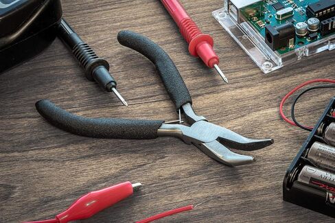 SE Mini Bent Dose Plier- Precision Precision للحرف ، المجوهرات ، الإلكترونية ، DIY- 4-1/2 بوصة- LF03 in Saudi Arabia