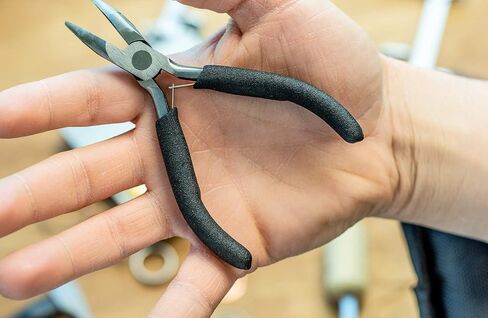 SE Mini Bent Dose Plier- Precision Precision للحرف ، المجوهرات ، الإلكترونية ، DIY- 4-1/2 بوصة- LF03 in Saudi Arabia