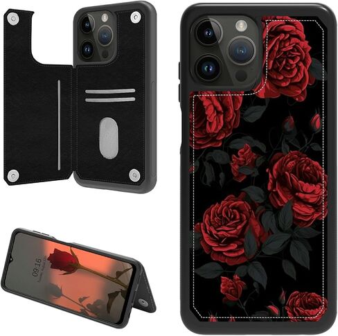 Rossy for iPhone 15 Pro Max Phone Case 6.7 inch Wallet Case with Card Holder PU Leather Kickstand Bible Verse Philippians 4-13 Pattern Design Magnetic Clasp Cover Case for iPhone 15 Pro Max 2023 in Kuwait