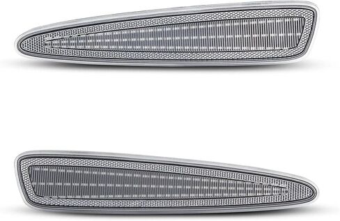 2pcs اللون الأحمر أو الأبيض علامة الجانبية LED خفيفة خلفية العلامة الجانبية ضوء التوافق مع Chevy Corvette C6 2005-2013 (العدسة الحمراء) in Saudi Arabia