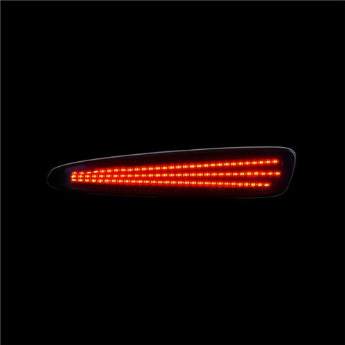 2pcs اللون الأحمر أو الأبيض علامة الجانبية LED خفيفة خلفية العلامة الجانبية ضوء التوافق مع Chevy Corvette C6 2005-2013 (العدسة الحمراء) in Saudi Arabia