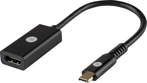 GE USB-C إلى محول HDMI المزدوج 4K @60Hz ، النوع C إلى محول HDMI ، و Displitch ، و USB C Pass-sive يدعم العرض الموسع من الشاشات المزدوجة ، لجهاز الكمبيوتر المحمول ، سطح المكتب ، الكمبيوتر اللوحي ، الرمادي ، 81661 in Kuwait