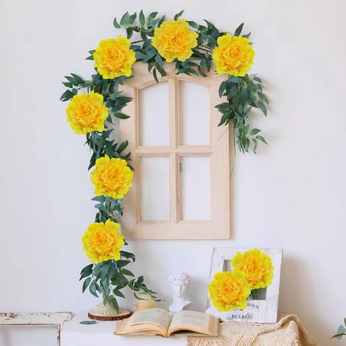 20pcs 5 "زهور الزهور الاصطناعية ، الفاوانيا الحريرية مع 6" السيقان ، والزهور المناسبة لباقات الزفاف ، ديكور الحفلات (القهوة) in Kuwait