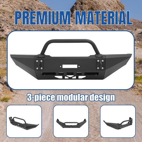 مجموعة الوفير الأمامية Kuafu متوافقة مع 1994-2002 Dodge Ram 1500 W/Winch Plate & Trailer Tow Ring Beh Beal Powder مسحوق سوداء 2pcs 3pcs in Saudi Arabia