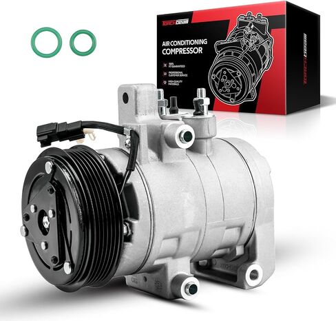 Torchbeam 168664 Automotive Air Conditioning AC Compressor Fit for Mustang 2011-2017 5.0L, Mustang 2016-2022 5.2L, Replace EL3Z19703C, EL3Z19703D, 140591NC, CO29122C, A77065, 277065, T168664, 645021 in Saudi Arabia