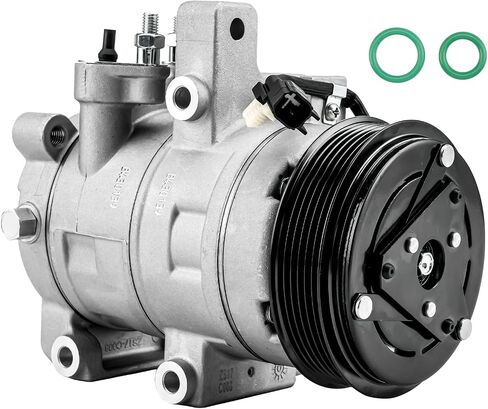 Torchbeam 168664 Automotive Air Conditioning AC Compressor Fit for Mustang 2011-2017 5.0L, Mustang 2016-2022 5.2L, Replace EL3Z19703C, EL3Z19703D, 140591NC, CO29122C, A77065, 277065, T168664, 645021 in Saudi Arabia