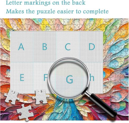 Animal Puzzles for Adults 1000 Pieces, PICKFORU Colorful Wildflower Puzzle Floral Art, Funny Embroidery Animals Jigsaw Puzzles Peacock Deer in Saudi Arabia