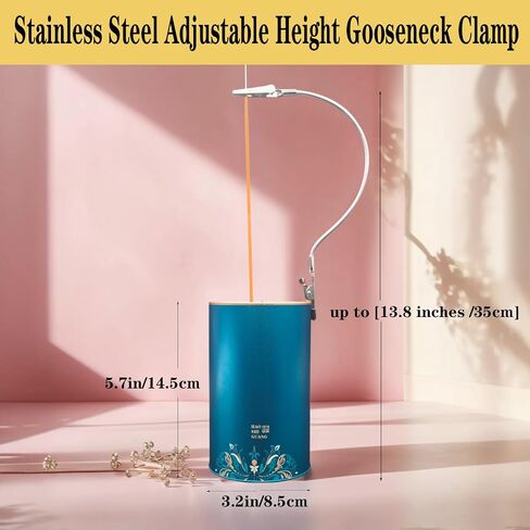 Metal Incense Burner with Anti-Flying Ash Technology & Adjustable Clamp,Elegant Ash Catcher for Home &Yoga & Meditation Ash Catcher Container (3.2x5.7in) (1, Champagne Gold) in Saudi Arabia