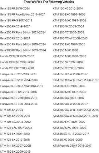 أنبوب خنق الألمنيوم Tusk لـ Honda CR250R 1989-2007 in Saudi Arabia