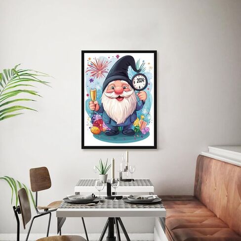 Bimkole 5D Diamond Arts Painting Kits Cute Snowman, Full Drill DIY Rhinestone Embroidery Set Paint with Diamonds Art Winter by Number Kits Cross Stitch Home Wall Craft Decoration (12x16Inch) in Saudi Arabia