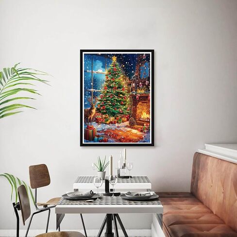 Bimkole 5D Diamond Arts Painting Kits Cute Snowman, Full Drill DIY Rhinestone Embroidery Set Paint with Diamonds Art Winter by Number Kits Cross Stitch Home Wall Craft Decoration (12x16Inch) in Saudi Arabia