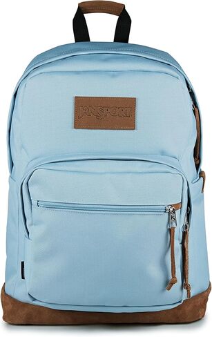 JanSport Right Pack Premium Backpack - Durable Daypack with Padded 15" Laptop Sleeve, Spacious Main Compartment & Integrated Water Bottle Pocket, Oyster Mushroom in Kuwait