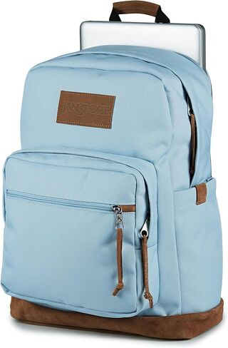 JanSport Right Pack Premium Backpack - Durable Daypack with Padded 15" Laptop Sleeve, Spacious Main Compartment & Integrated Water Bottle Pocket, Oyster Mushroom in Kuwait