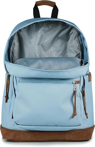 JanSport Right Pack Premium Backpack - Durable Daypack with Padded 15" Laptop Sleeve, Spacious Main Compartment & Integrated Water Bottle Pocket, Oyster Mushroom in Kuwait