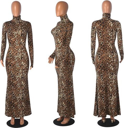 فستان Maxi طويل الأكمام للنساء - غير رسمي لذيذة من البثاء. in Kuwait