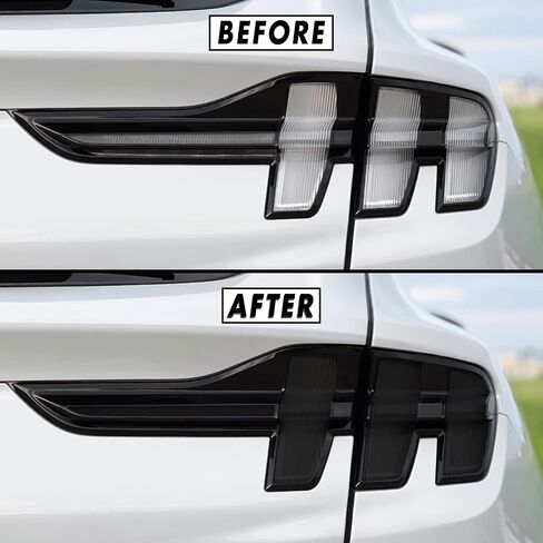 SlickMod PreCut Vinyl Smoke Tint for 2021-2022 Ford Mustang Mach-E Tail Light (1. Tail Lights, 20% Dark Smoke) in Saudi Arabia