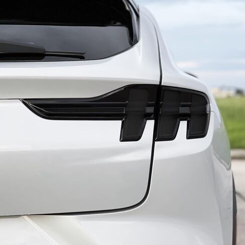 SlickMod PreCut Vinyl Smoke Tint for 2021-2022 Ford Mustang Mach-E Tail Light (1. Tail Lights, 20% Dark Smoke) in Saudi Arabia