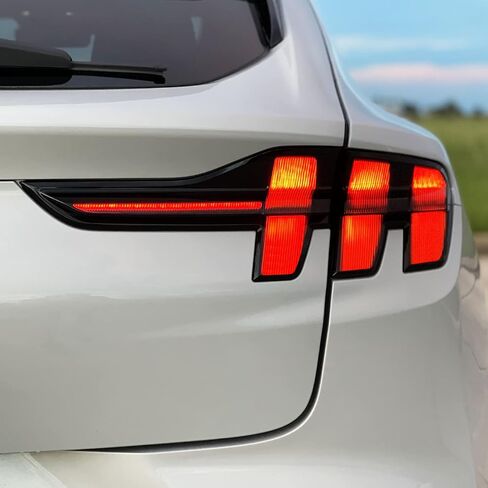 SlickMod PreCut Vinyl Smoke Tint for 2021-2022 Ford Mustang Mach-E Tail Light (1. Tail Lights, 20% Dark Smoke) in Saudi Arabia