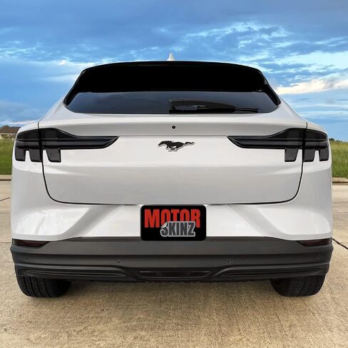 SlickMod PreCut Vinyl Smoke Tint for 2021-2022 Ford Mustang Mach-E Tail Light (1. Tail Lights, 20% Dark Smoke) in Saudi Arabia