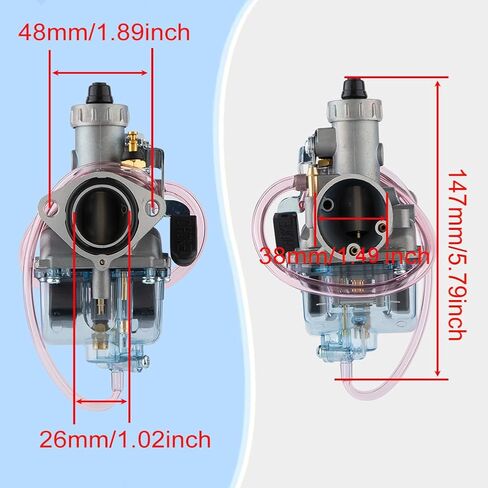 VM22 Carburetor 26mm Carb لـ 110cc 125cc 140cc محرك دراجة الأوساخ ، 212 المكربن لـ Predator 212cc 196cc Coleman Ct200u Bt200x Mini Bike in Saudi Arabia