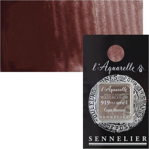 Sennelier French Artists' Watercolor, Half Pan, Raw Umber S1 in Saudi Arabia