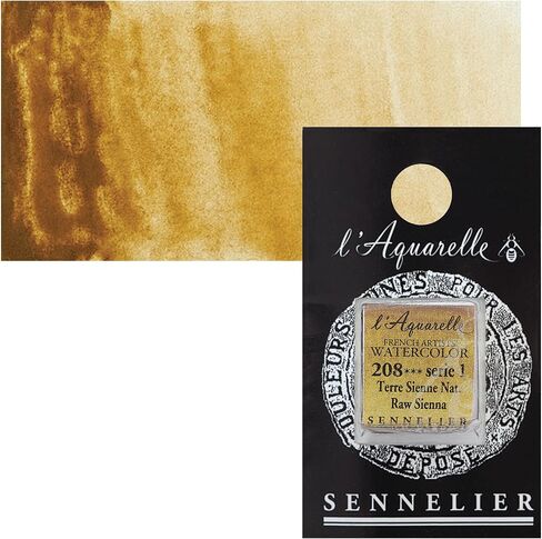 Sennelier French Artists' Watercolor, Half Pan, Raw Umber S1 in Saudi Arabia