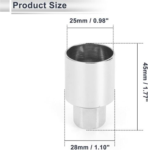Vehicle Wheel Lock Lugnut for Jeep Compass #805 Anti-theft Screw Nut Removal Key Socket 1pc in Saudi Arabia