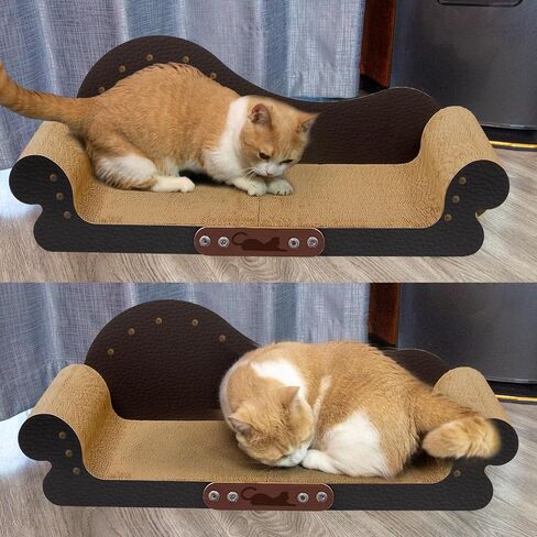 Asou Cat Scratcher Couch Cat Scratching Bed Large Cat Scratcher Bed Cat Lounge Bed Scratching Pad for Indoor Cats in Saudi Arabia