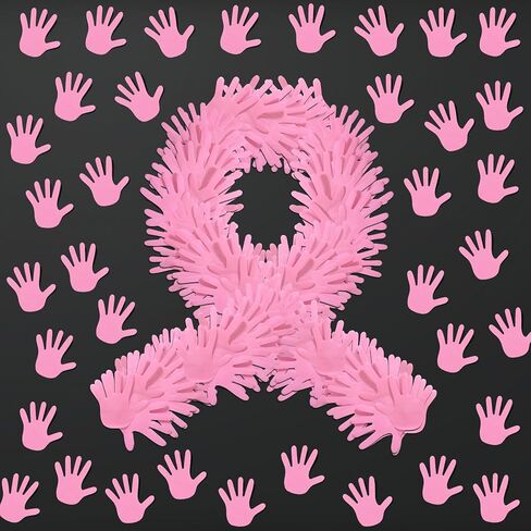 1000 Pcs World Down Syndrome Day Bulletin Board Decorations Bulk Yellow Blue Hand Shaped Sticky Notes Notepads Down Syndrome Awareness Items for Student Classroom School Decor Publicity Event in Kuwait