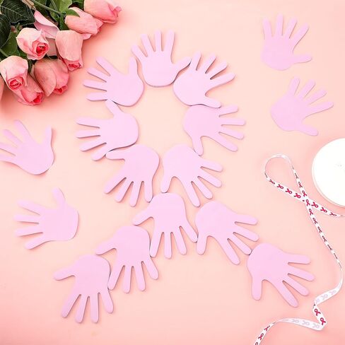 1000 Pcs World Down Syndrome Day Bulletin Board Decorations Bulk Yellow Blue Hand Shaped Sticky Notes Notepads Down Syndrome Awareness Items for Student Classroom School Decor Publicity Event in Kuwait