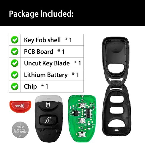 مفتاح السيارة FOB عن بعد التحكم في الدخول بدون مفتاح Pinha-T036 315MHz 3 استبدال زر 2006-2013 KIA Sorento Rio in Saudi Arabia