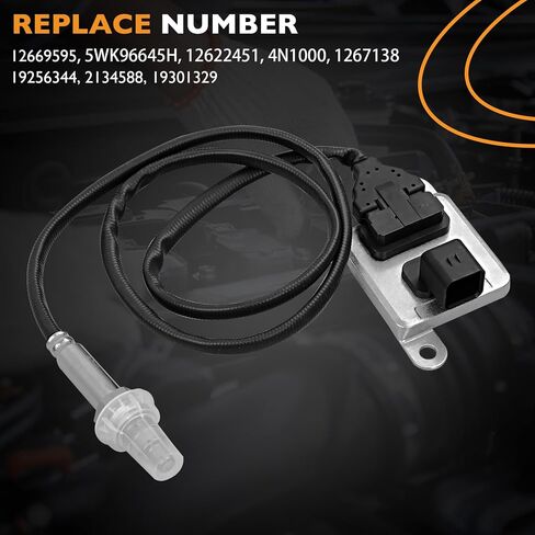 مستشعر HQPASFY NOX مستشعر 126669594 5WK96631H مدخل مستشعر أكسيد النيتروجين المتوافق مع Chevy Express Silverado ، GMC Savana Sierra 2500 3500 4500 6.6L Diesel استبدال# 19256343 904-422 in Kuwait