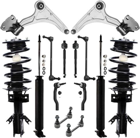 Detroit Axle - Struts Kit for Ford 2013-2020 Fusion Front Struts and Lower Control Arm Bars Rods Inner Innor Rods Extorbers Excorbers Rock Strock Extorbers in Saudi Arabia