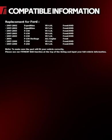 Torchbeam Heavy Duty Shock Absorber Strut for Ford F-150 Heritage 2004, Front Left Right, OEM Replacement, Enhanced Damping Performance, Direct Bolt On Fit 344368 * 2 in Saudi Arabia