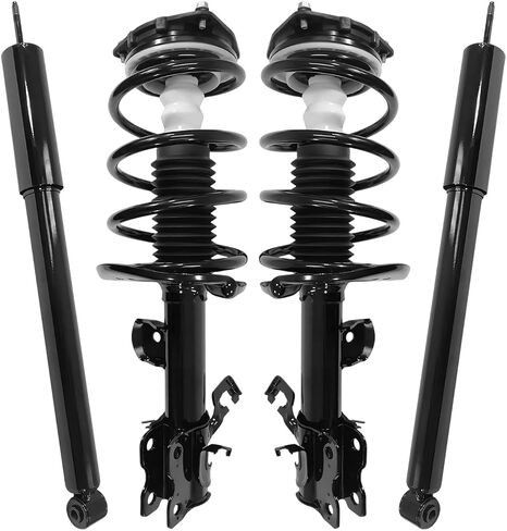 AutoShack Set of 4 Front Complete Struts Coil Spring and Rear Shock Absorbers Replacement for 2011-2017 Nissan Juke 1.6L AWD SUS030400739 in Saudi Arabia