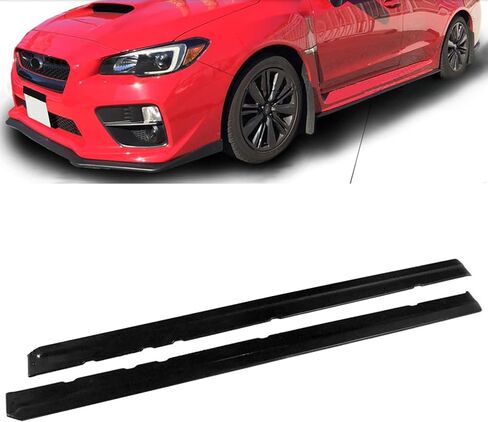 Ikon Motorsports ، تمديد التنانير الجانبية متوافقة مع 2015-2021 Subaru WRX & WRX STI ، CDC polyurethane urethane pu لوحة الروك الأسود غير المصقول in Saudi Arabia