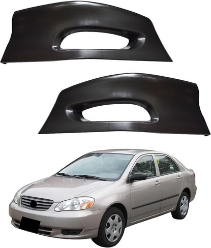 2PCS الأمامي المصد فاصل الشفة المفسد كيف جسم كيت غير لامع الأسود اليسار واليمين ل Corolla 2005-2008 in Saudi Arabia