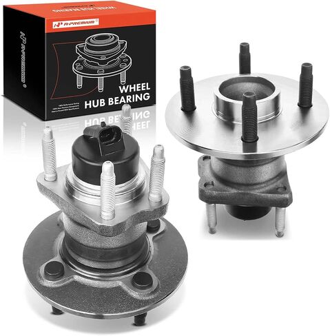 A-Premium 2 X Beach Wheel Wheel and Hub Assembly مع ABS و 4-LUG متوافق مع شيفروليه كوبالت 2005-2010 و PONTIAC G5 2007-2010 ، Pursuit 2005-2006 & Saturn Ion 2003-2007 in Saudi Arabia