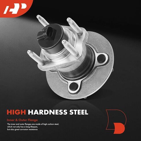 A-Premium 2 X Beach Wheel Wheel and Hub Assembly مع ABS و 4-LUG متوافق مع شيفروليه كوبالت 2005-2010 و PONTIAC G5 2007-2010 ، Pursuit 2005-2006 & Saturn Ion 2003-2007 in Saudi Arabia