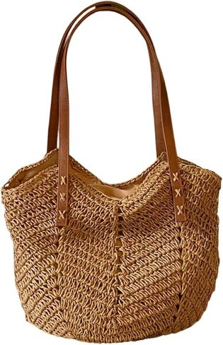 Verdusa Women's Wactor Straw Straw Bag Bag Bag Double Handarm Counter Bag in Saudi Arabia