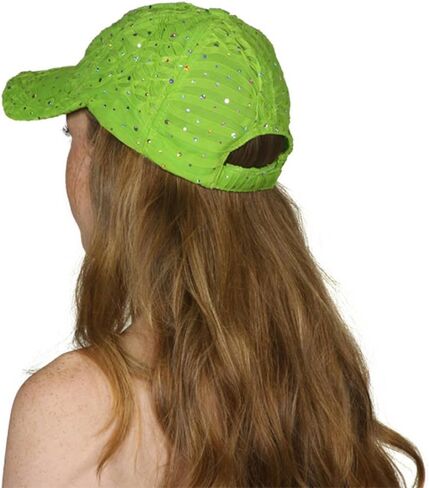 TOP HEADWEAR Womens Sequin Trim Baseball Cap in Kuwait
